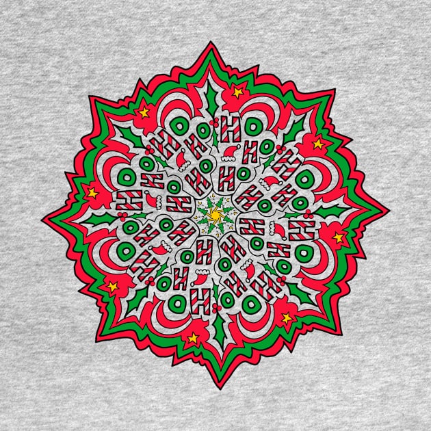 Merry Ho Ho Mandala by Carrie K—O